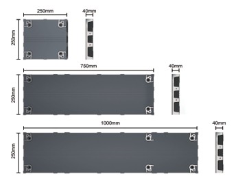 パネルサイズ・分解図